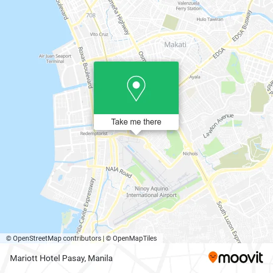 Mariott Hotel Pasay map