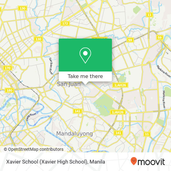 Xavier School (Xavier High School) map