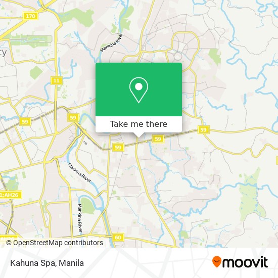 Kahuna Spa map