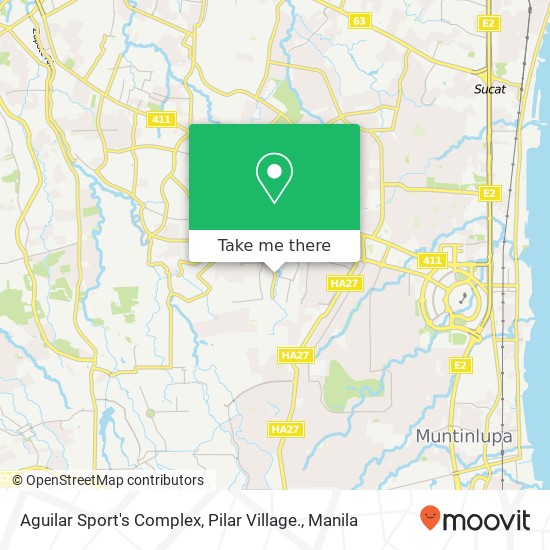 Aguilar Sport's Complex, Pilar Village. map