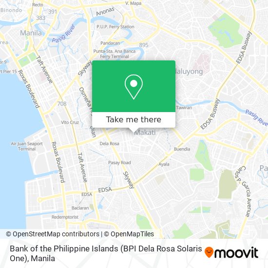 Bank of the Philippine Islands (BPI Dela Rosa Solaris One) map