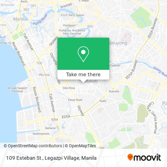 109 Esteban St., Legazpi Village map