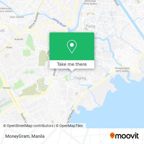 MoneyGram map