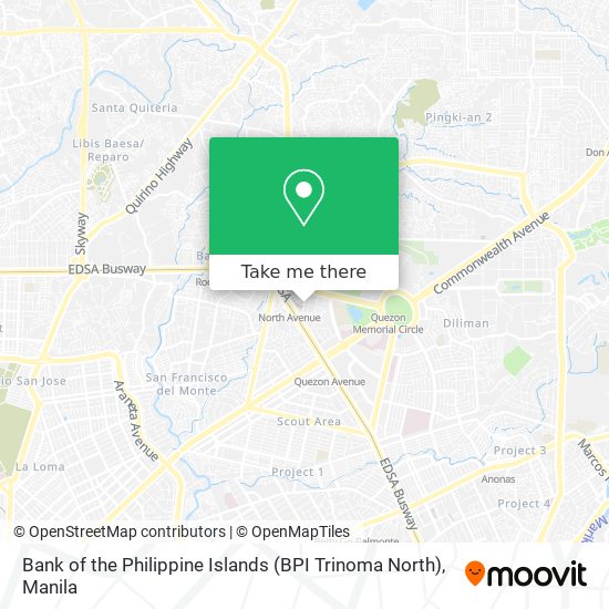 Bank of the Philippine Islands (BPI Trinoma North) map