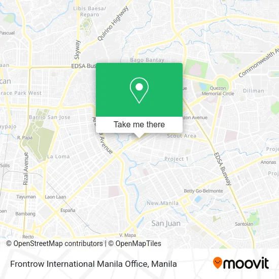 Frontrow International Manila Office map