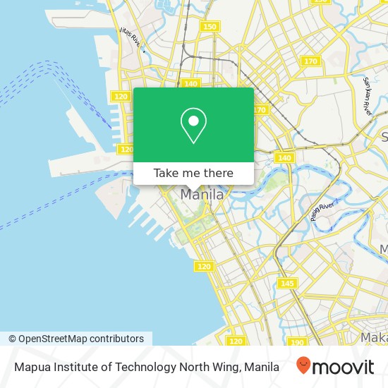 Mapua Institute of Technology North Wing map