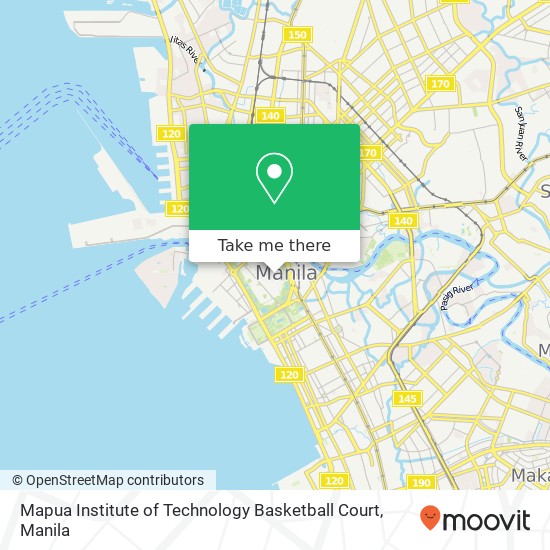 Mapua Institute of Technology Basketball Court map
