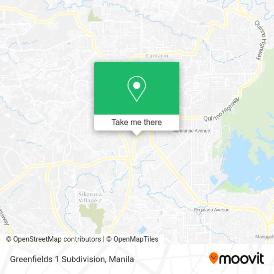 Greenfields 1 Subdivision map