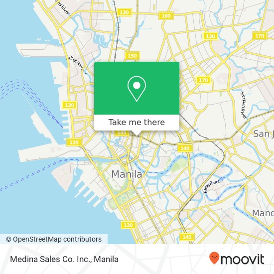 Medina Sales Co. Inc. map