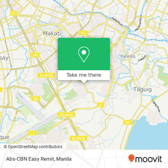 Abs-CBN Easy Remit map