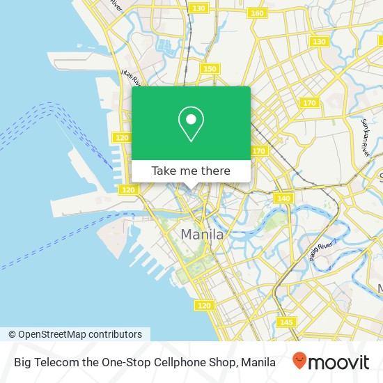 Big Telecom the One-Stop Cellphone Shop map