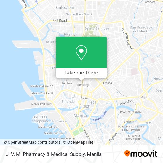 J. V. M. Pharmacy & Medical Supply map