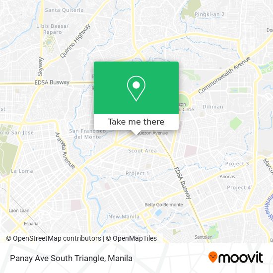 Panay Ave South Triangle map