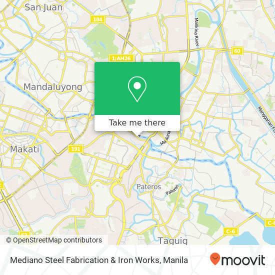 Mediano Steel Fabrication & Iron Works map