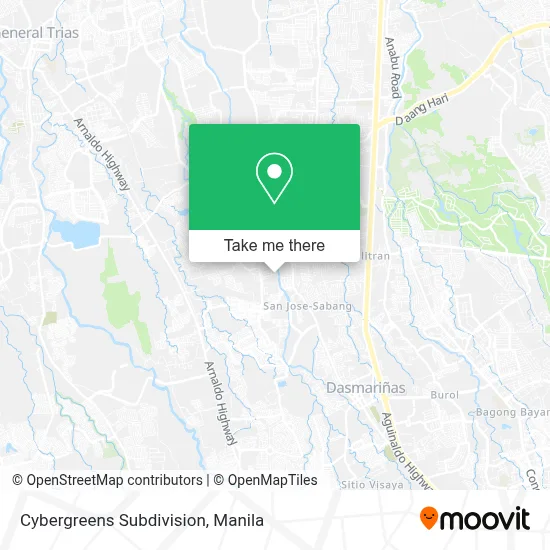 Cybergreens Subdivision map
