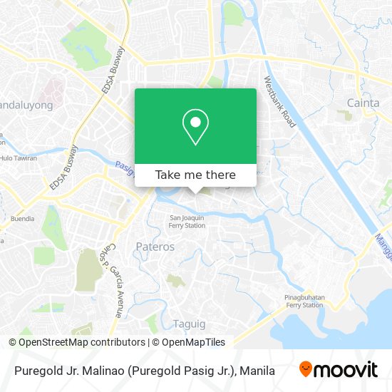 Puregold Jr. Malinao (Puregold Pasig Jr.) map
