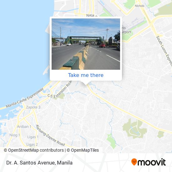 Dr. A. Santos Avenue map