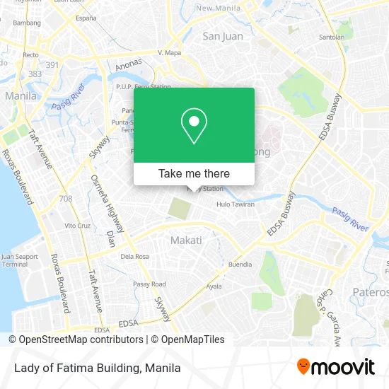 Lady of Fatima Building map