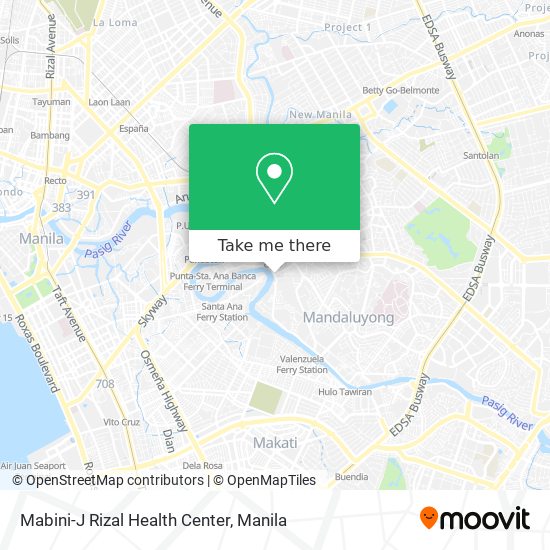 Mabini-J Rizal Health Center map