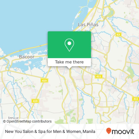 New You Salon & Spa for Men & Women map