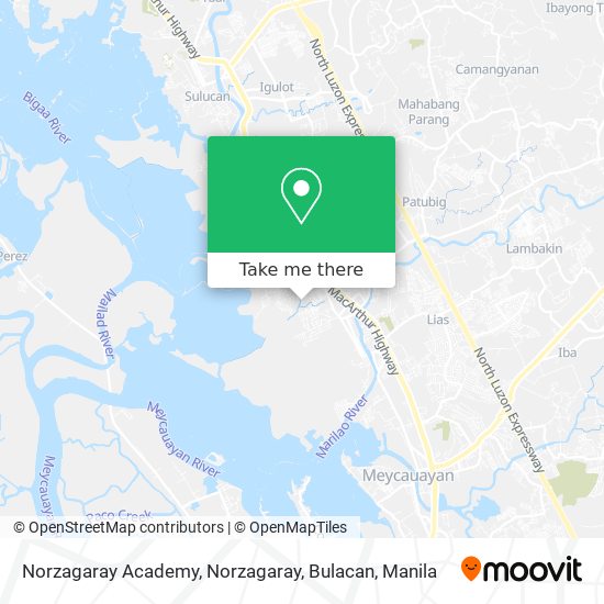 Norzagaray Academy, Norzagaray, Bulacan map