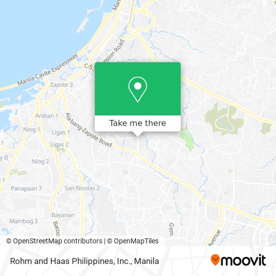 Rohm and Haas Philippines, Inc. map