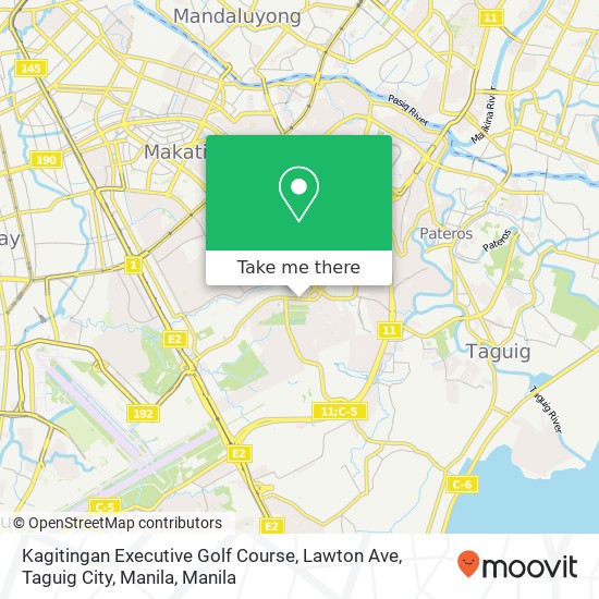 Kagitingan Executive Golf Course, Lawton Ave, Taguig City, Manila map