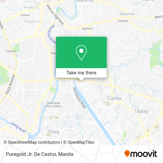Puregold Jr. De Castro map