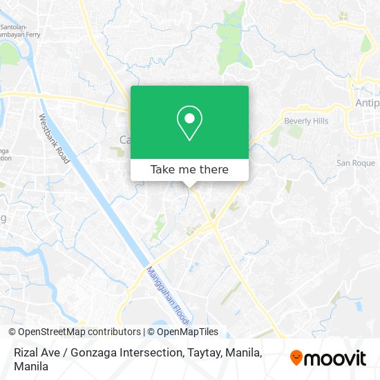 Rizal Ave / Gonzaga Intersection, Taytay, Manila map