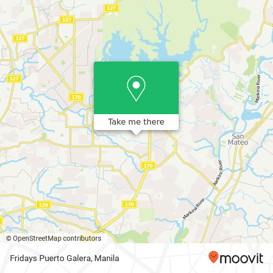 Fridays Puerto Galera map