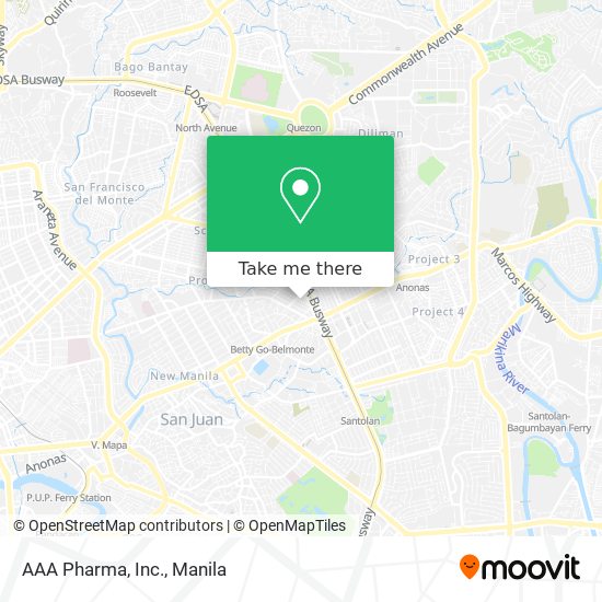 AAA Pharma, Inc. map