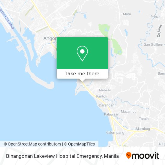 Binangonan Lakeview Hospital Emergency map