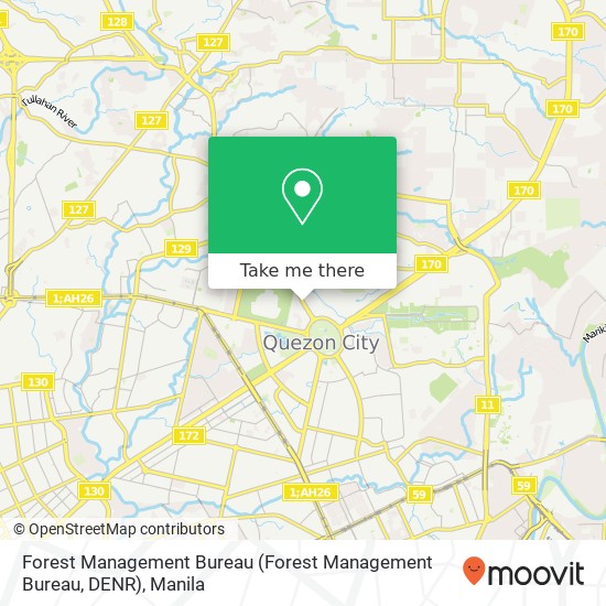 Forest Management Bureau (Forest Management Bureau, DENR) map