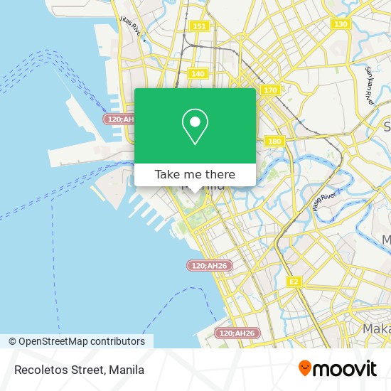 Recoletos Street map