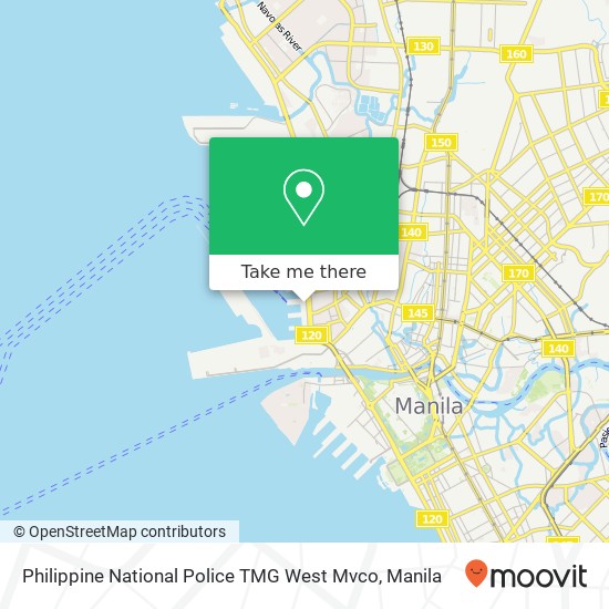 Philippine National Police TMG West Mvco map