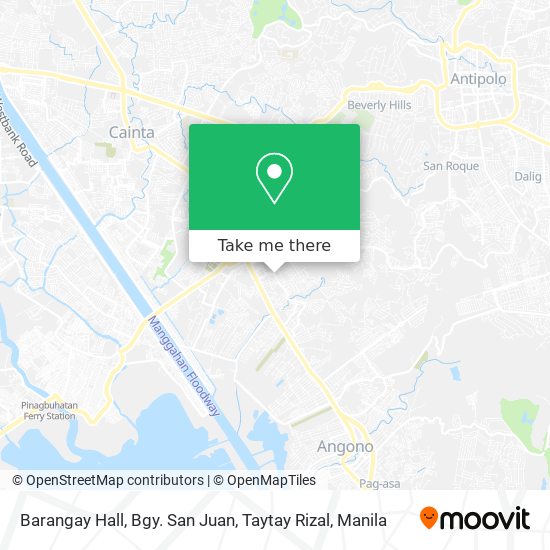 Barangay Hall, Bgy. San Juan, Taytay Rizal map