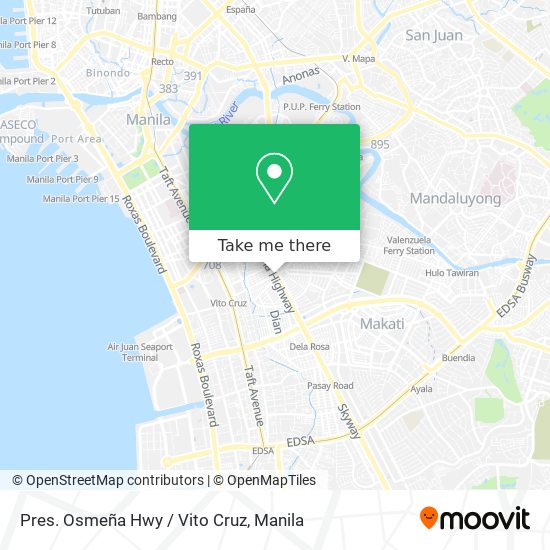 Pres. Osmeña Hwy / Vito Cruz map