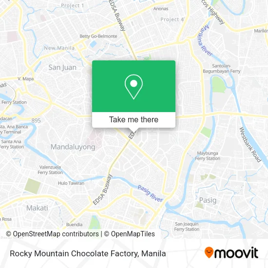 Rocky Mountain Chocolate Factory map