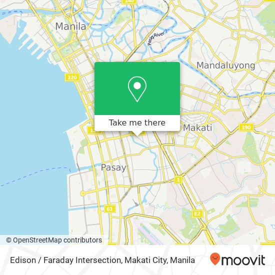 Edison / Faraday Intersection, Makati City map