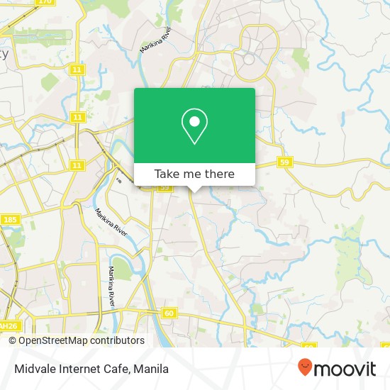 Midvale Internet Cafe map