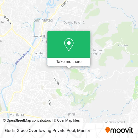 God's Grace Overflowing Private Pool map