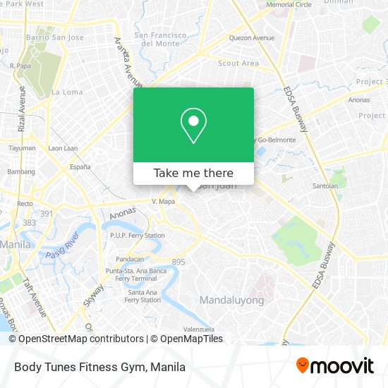 Body Tunes Fitness Gym map