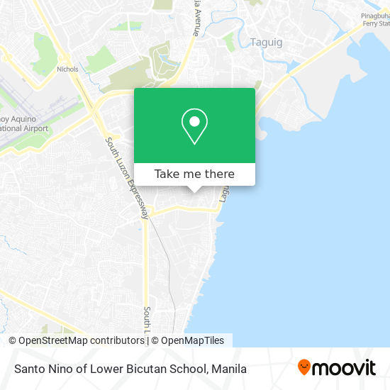 Santo Nino of Lower Bicutan School map