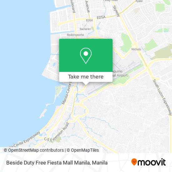 Beside Duty Free Fiesta Mall Manila map