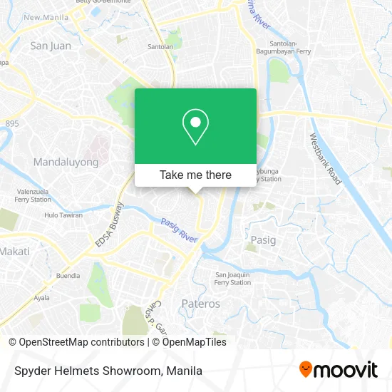 Spyder Helmets Showroom map