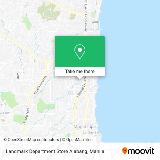 Landmark Department Store Alabang map