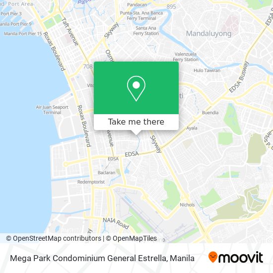 Mega Park Condominium General Estrella map