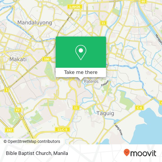 Bible Baptist Church map