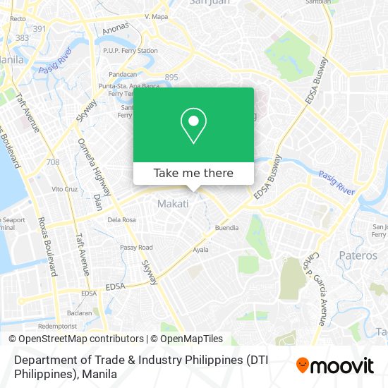Department of Trade & Industry Philippines (DTI Philippines) map