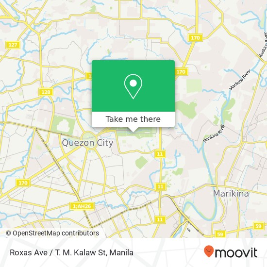 Roxas Ave / T. M. Kalaw St map